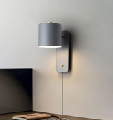 Rotatable Cylinder Plug-in Wall Lamp